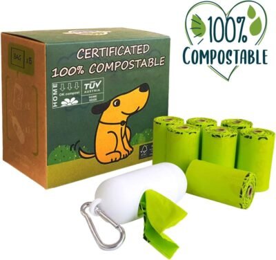 moonygreen Dog Poop Bag Home Compostable Pet Waste Bags