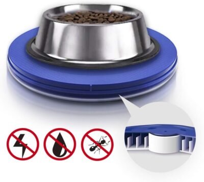 YUWODA Ant Proof Cat Dog Bowl - Anti Ant Pet Food Dish Safe Ant