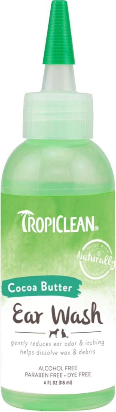 TropiClean Ear Solutions for Pets Made in USA