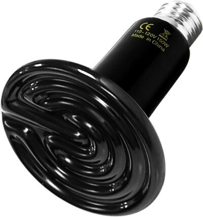 Simple Deluxe 150W Ceramic Heat Emitter Reptile Heat Lamp Bulb No