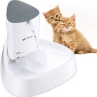 isYoung Cat Fountain LED Pet Water Fountain Ultra Quiet Automatic Pet