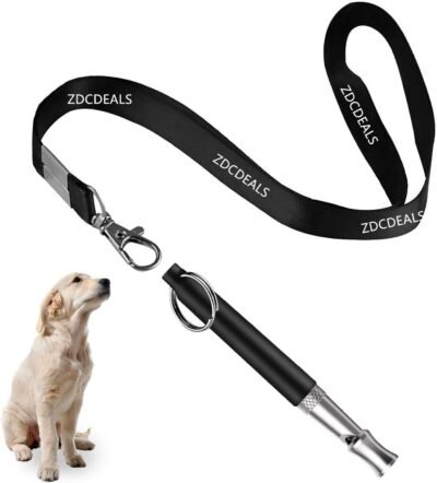 ZDCDEALS Dog Whistle Dog Whistle to Stop Barking Adjustable Pitch