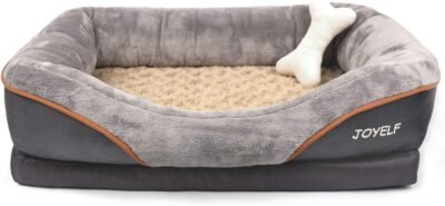 JOYELF Orthopedic Dog Bed Memory Foam Pet Bed with Removable Washable