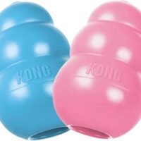 KONG - Puppy Toy - Natural Teething Rubber - Fun to Chew Chase and