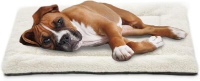 INVENHO Dog Bed Mat Comfortable Soft Crate Pad Anti-Slip Washable Dog