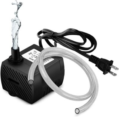 PULACO 95 GPH 5W Mini Submersible Water Pump for Aquarium Fish Tank