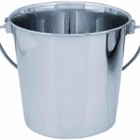 Qt Dog Round Stainless Steel Bucket 6 Quart
