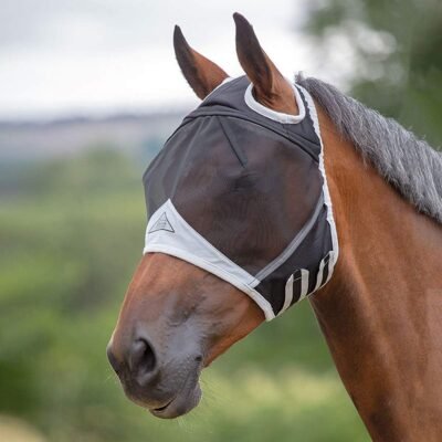 Shires Fine Mesh Fly Mask with Ear Holes