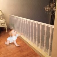 4UHeart Child Safety Net - 10ft x25ft Rail Balcony Banister Stair Net