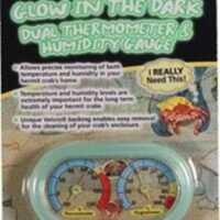 Zoo Med Hermit Crab Home Dual Thermometer & Humidity Gauge Glow in