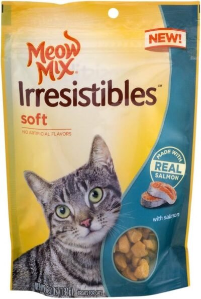 Meow Mix Irresistibles Soft Cat Treats with Real Salmon 65 oz 203095