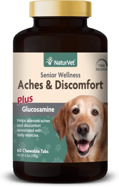NaturVet Senior Wellness Aches & Discomfort for Dogs Plus Glucosamine