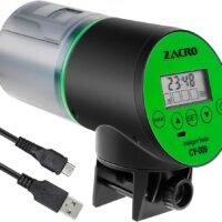 Zacro Automatic Fish Feeder - Rechargeable Timer Fish Feeder with USB