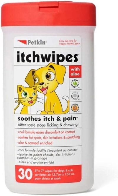Petkin Itch Wipes 30 count