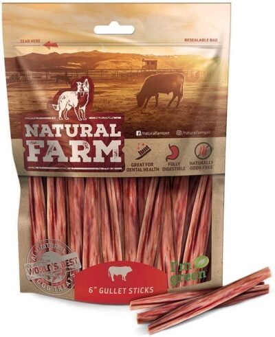 Natural Farm Made and Packaged Pet Odorless Gullet Sticks One