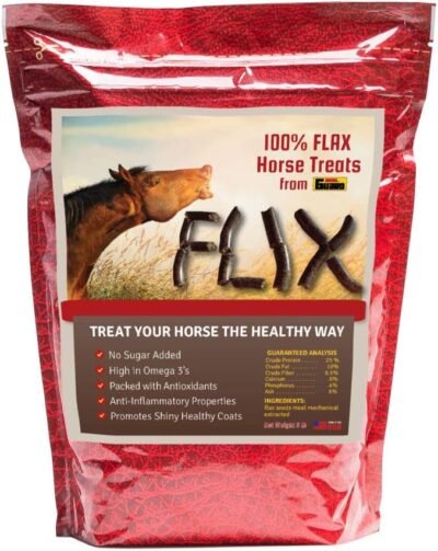 Flix 9 lb 100 Flaxseed Healthy Treats for Horses High in Omega-3