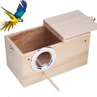 Tfwadmx Parakeet Nesting Box Bird Nest Breeding Box Cage Wood House
