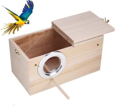 Tfwadmx Parakeet Nesting Box Bird Nest Breeding Box Cage Wood House