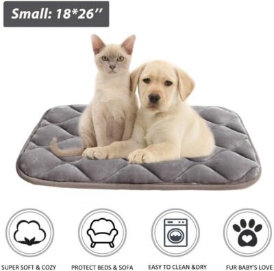 furrybaby Dog Bed Mat Soft Crate Mat with Anti-Slip Bottom Machine