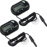 Zacro Pack of 2 LCD Digital Aquarium Thermometer Fish Tank Water