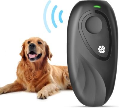 JZORI Anti Barking Control Device 2 in 1 Ultrasonic Dog Bark