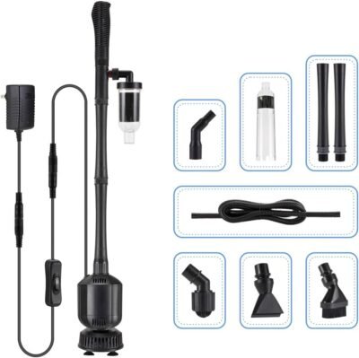 396GPH Electric Aquarium Gravel Cleaner 5 in 1 Automatic Fish Tank