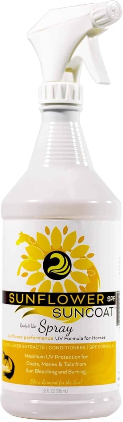 Healthy HairCare Sunflower Suncoat SPF Spray 32 Ounces for Horses