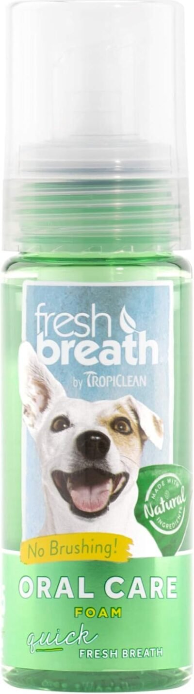 Tropiclean Fresh Breath Pet Mint Foam Plaque Remover 45oz