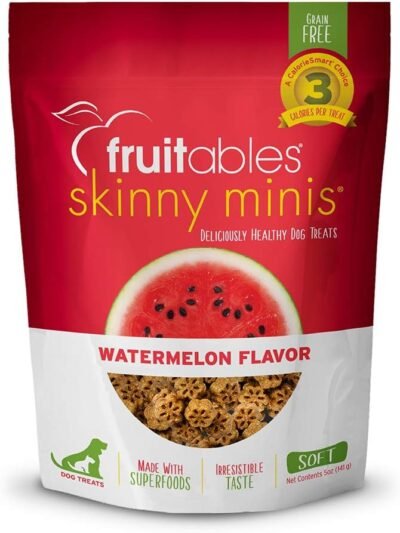 Fruitables Skinny Minis Grain Free Soft Treats for Dogs Watermelon