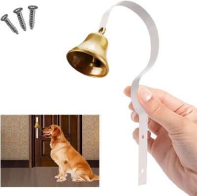 Comsmart Tinkle Dog Bell Pet Door Bell Hanging Brass Doorbell for