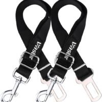 Vastar 2 Packs Adjustable Pet Dog Cat Car Seat Belt Safety Leads