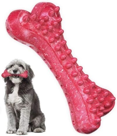 Peteast Dog Toys Durable Dog Chew Toys for Aggressive Chewers Bacon