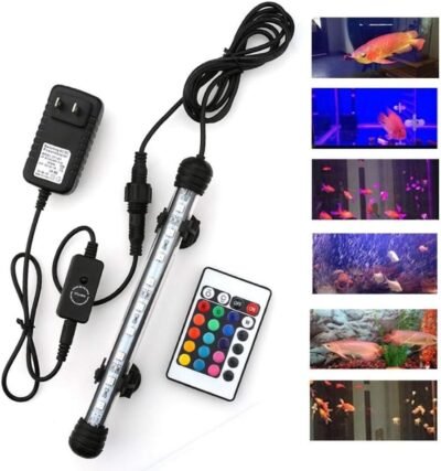 MQ 8-20 in Submersible LED Aquarium Light Color Changing Fish Tank