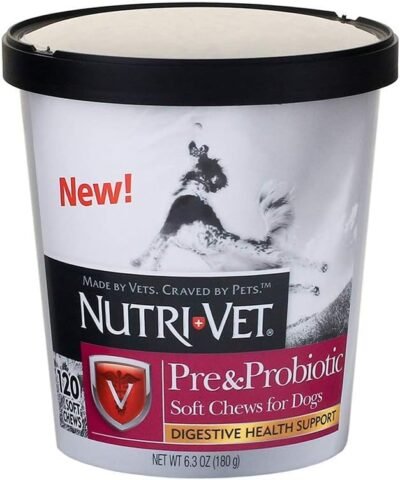 Nutri-Vet Pre and Probiotic Soft Chews for Dogs Digestive Health