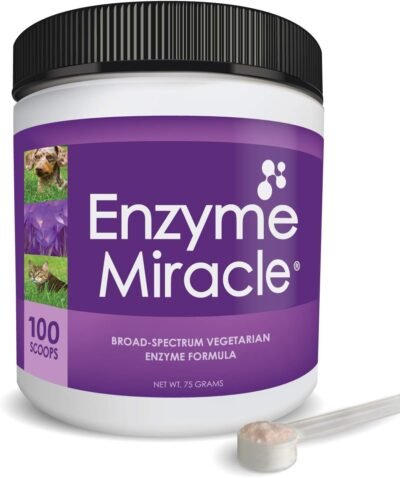 NUSENTIA Enzymes for Cats & Dogs Enzyme Miracle 100 Servings for