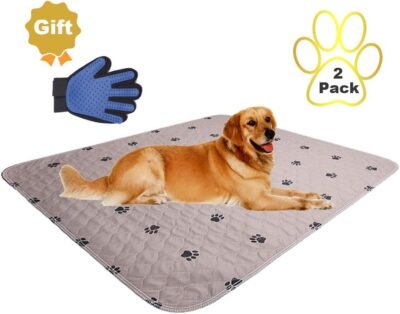 SincoPet Reusable Pee Pad Free Puppy Grooming GlovesQuilted Fast