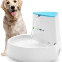 isYoung Pet Fountain 84oz25L Dog Fountain Automatic Water Dispenser