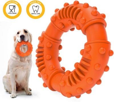 ABTOR Ultra Durable Dog Chew Toy - Toughest Natural Rubber - Texture