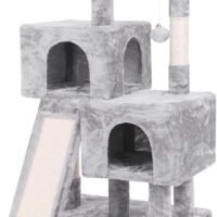 BEWISHOME Cat Tree Condo with Sisal Scratching Posts Scratching Board