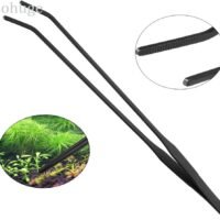 Dohuge Aquarium Tweezers Stainless Steel Curved Tweezer with