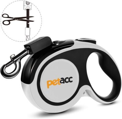 Petacc Retractable Dog Leash Reuse Design 360 Tangle Free Heavy Duty
