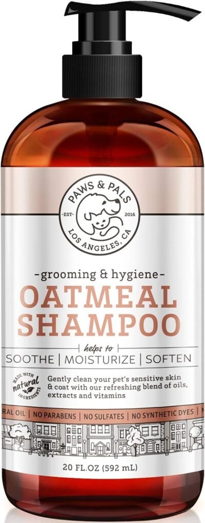 Paws & Pals 5-In-1 Oatmeal Dog Shampoo Conditions Detangles
