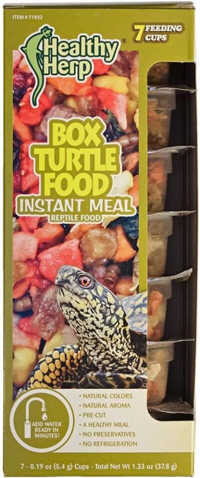 Healthy Herp Box Turtle Food Instant Meal 7 x 019-Ounce 54 Grams Cups