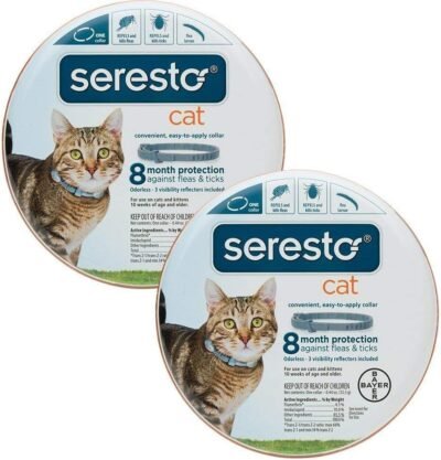 Bayer Seresto Flea and Tick Collar for Cat all weights 2 Pack