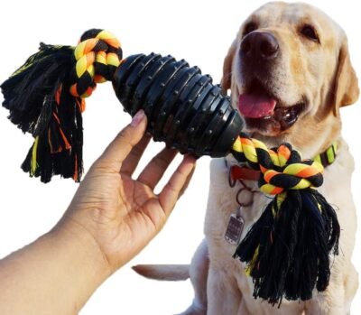 BLUEISLAND Durable Dog Chew Toys for Aggressive Chewer Combine Ball