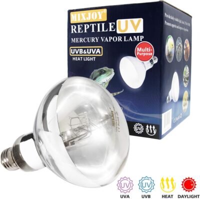 MIXJOY 160W Reptile Heat Lamp Bulb High Intensity Self-Ballasted