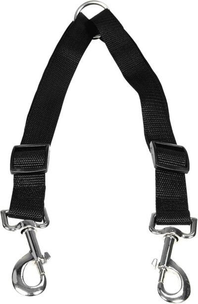 HTKJ Double Dog LeashNo Tangle Adjustable Splitter Lead for Two Dogs