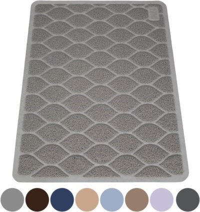 MIGHTY MONKEY Premium Cat Litter Trapping Mats Phthalate Free Best