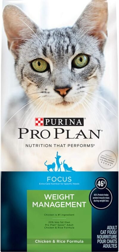 Purina Pro Plan FOCUS Weight Management Adult Dry Cat Food & Wet Cat