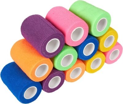 Self Adhesive Bandage Wrap Cohesive Tape in 6 Colors 3 in x 557 Ft 12
